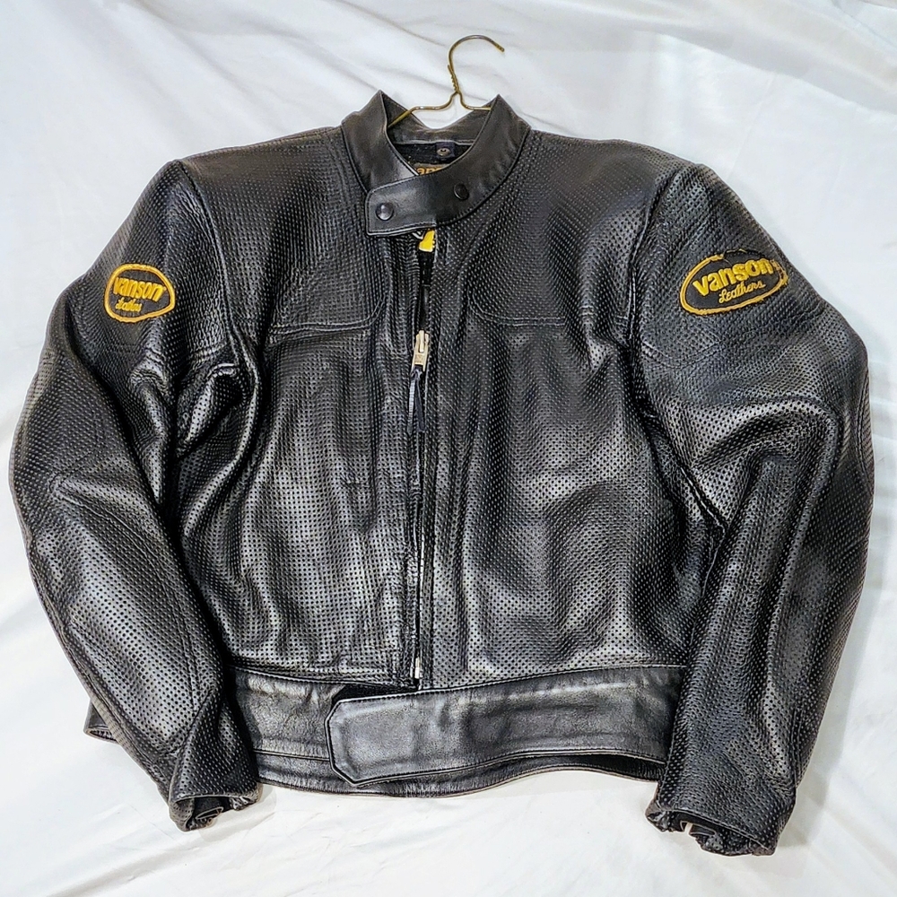 Vanson Leather Motorcycle Jacket Spring
